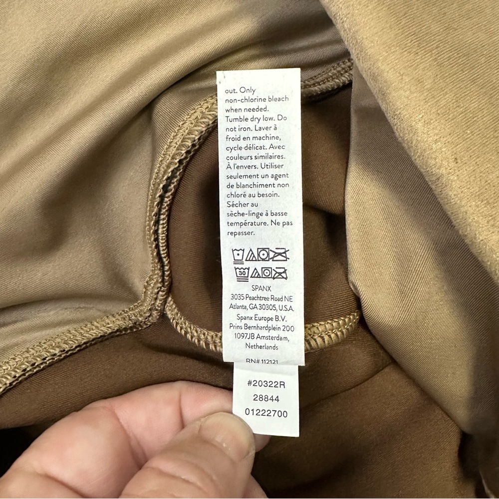 Spanx Women’s Faux Suede Slimming Leggings Pants In Beige Size XL - Picture 14 of 14